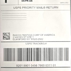 RTCA Prepaid Address Label 2 Canisters